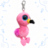 Portachiavi fenicottero rosa kawaii Portachiavi Beanie Boos Fenicottero Rosa
