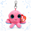 Portachiavi polpo rosa scintillante Portachiavi Beanie Boos Polpo Rosa